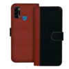 Infinix Smart 4 Plus flip cover | Infinix X680D flip cover | Black, Brown Design