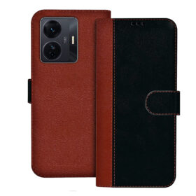 IQOO Z6 Pro 5G flip cover | 12126 flip cover | Black, Brown Design