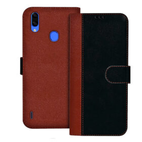Lava Z93 flip cover | Z93 flip cover | Black, Brown Design