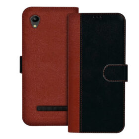 Mobistar C2 Lite flip cover | C2 Lite flip cover | Black, Brown Design