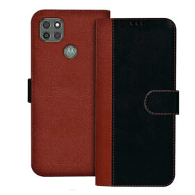 Moto G9 Power flip cover | XT2091-3 flip cover | Black, Brown Design