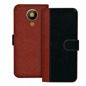 Nokia 5.3 flip cover | TA-1234 flip cover | Black, Brown Design