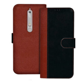 Nokia 6.1 flip cover | TA-1043 flip cover | Black, Brown Design