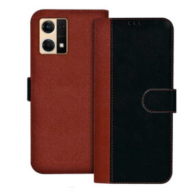 OPPO F21 PRO flip cover | CPH2363 flip cover | Black, Brown Design