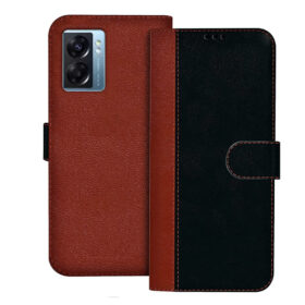 OPPO K10 5G flip cover | CPH2337 flip cover | Black, Brown Design