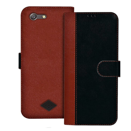 Oppo Neo 5 flip cover | 1201 flip cover | Black, Brown Design
