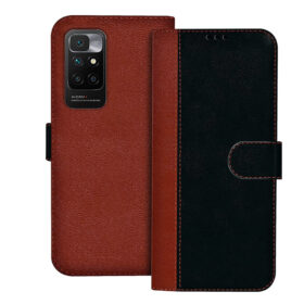 Redmi 10 Prime flip cover | 21061119BI flip cover | Black, Brown Design