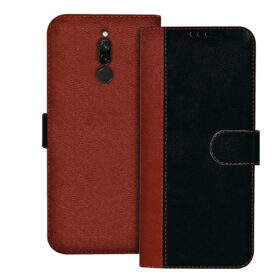 Redmi 8 flip cover | MZB9072IN flip cover | Black, Brown Design
