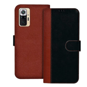 Redmi Note 10 Pro max flip cover | M2101K6I flip cover | Black, Brown Design