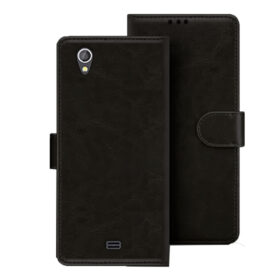 Gionee P4s flip cover | P4S flip cover | Black
