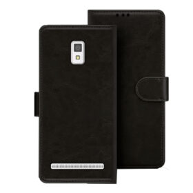 Lenovo A6600 flip cover | A6600 Plus flip cover | Black