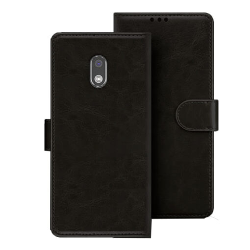 Moto E3 flip cover | E3 flip cover | XT1700 | Black