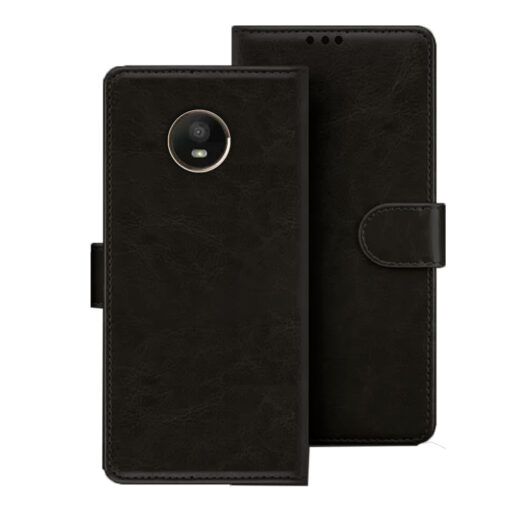 Moto E4 flip cover | Moto XT1766 flip cover | XT1763 | Black