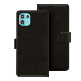 Moto Edge 20 Fusion flip cover | Moto PARF0010IN flip cover | Black