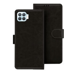 Oppo F17 flip cover | Oppo CPH2095 flip cover | Black