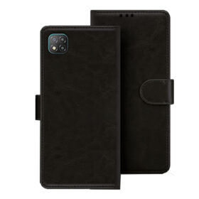 Poco C3 flip cover | Poco M2006C3MII flip cover | MZB07RIIN | Black