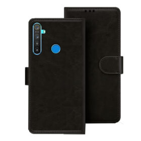 Realme 5i flip cover | Realme RMX2030 flip cover | Black