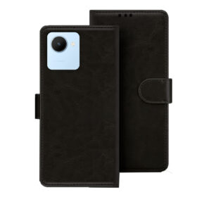 Realme C30s flip cover | Realme RMX3690 flip cover | Black