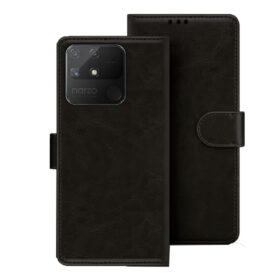 Realme Narzo 50A flip cover | Realme RMX3430 flip cover | Black