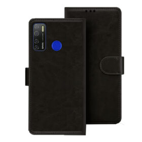 Tecno Camon 15 flip cover | Tecno CD7 flip cover | Black