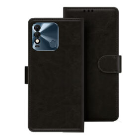 Tecno Spark 8T flip cover | Tecno KG6P flip cover | Black