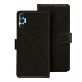 Tecno Spark 9T flip cover | Tecno KH6 flip cover | Black