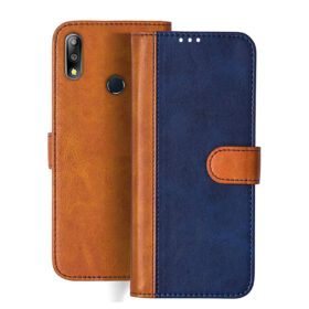 Asus Zen Max Pro M2 flip cover | ZB631KL flip cover | Blue, Brown Design