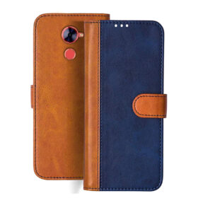 Comio X1 flip cover | X1 flip cover | Blue, Brown Design