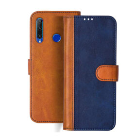 Honor 20i flip cover | HRY-AL00Ta flip cover | Blue, Brown Design