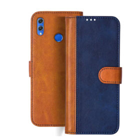Honor 8X flip cover | JSN-L42 flip cover | Blue, Brown Design