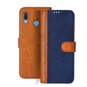 Honor Play flip cover | COR-AL00 flip cover | Blue, Brown Design