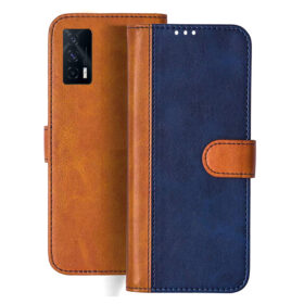 IQOO 7 5G flip cover | I2012 flip cover | Blue, Brown Design