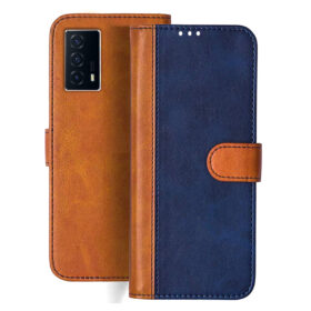 IQOO Z5 5G flip cover | I2018 flip cover | Blue, Brown Design