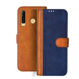 I Kall K10 flip cover | K10 flip cover | Blue, Brown Design