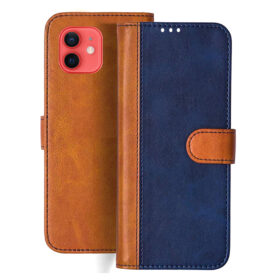 IPhone 12 flip cover | MGJ63HN/A flip cover | Blue, Brown Design