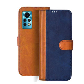 Infinix Note 11s flip cover | X698 flip cover | Blue, Brown Design
