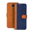 Infinix Note 4 flip cover | Infinix X572 flip cover | Blue, Brown Design