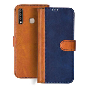 Infinix Smart 3 Plus flip cover | Infinix X627V flip cover | Blue, Brown Design