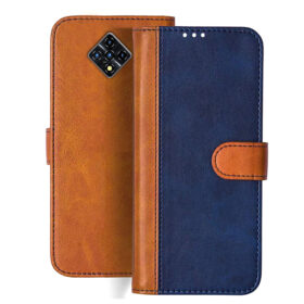 Infinix ZERO 8i flip cover | X687B flip cover | Blue, Brown Design