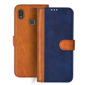 Ivoomi Z1 flip cover | IV104 flip cover | Blue, Brown Design