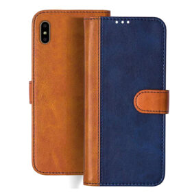 Ivoomi i2 flip cover | i2 flip cover | Blue, Brown Design