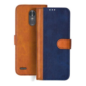 LG Stylus 3 flip cover | LS777 flip cover | Blue, Brown Design