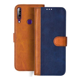 LG W30 Pro flip cover | LMX600IM flip cover | Blue, Brown Design