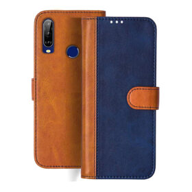LG W31 flip cover | LMK315IM flip cover | Blue, Brown Design