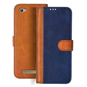 Lava X28 flip cover | X28 flip cover | Blue, Brown Design