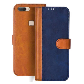 Lava Z90 flip cover | Z90 flip cover | Blue, Brown Design