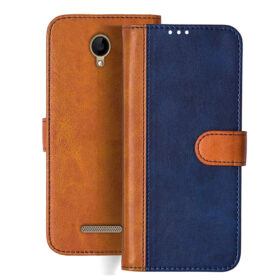 LePhone W7 Plus flip cover | W7 Plus flip cover | Blue, Brown Design