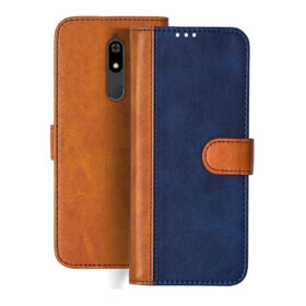 Micromax Infinty Pro flip cover | HS3 flip cover | Blue, Brown Design