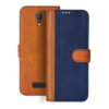 Micromax Q380 flip cover | Q380 flip cover | Blue, Brown Design