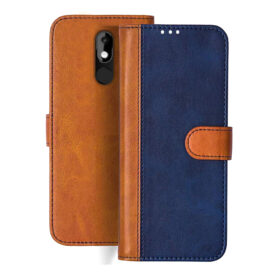 Micromax Selfi 3 flip cover | Q460 flip cover | Blue, Brown Design